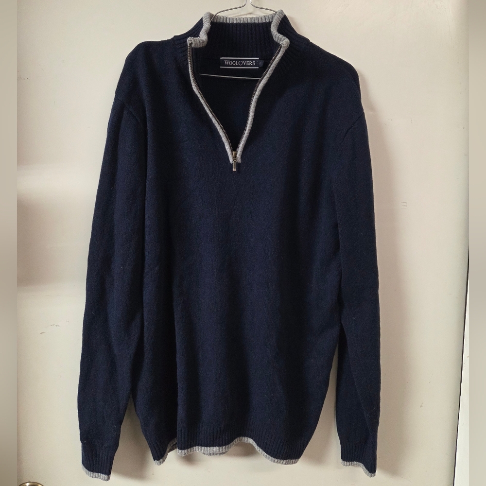 Wool Men's Navy Sweater